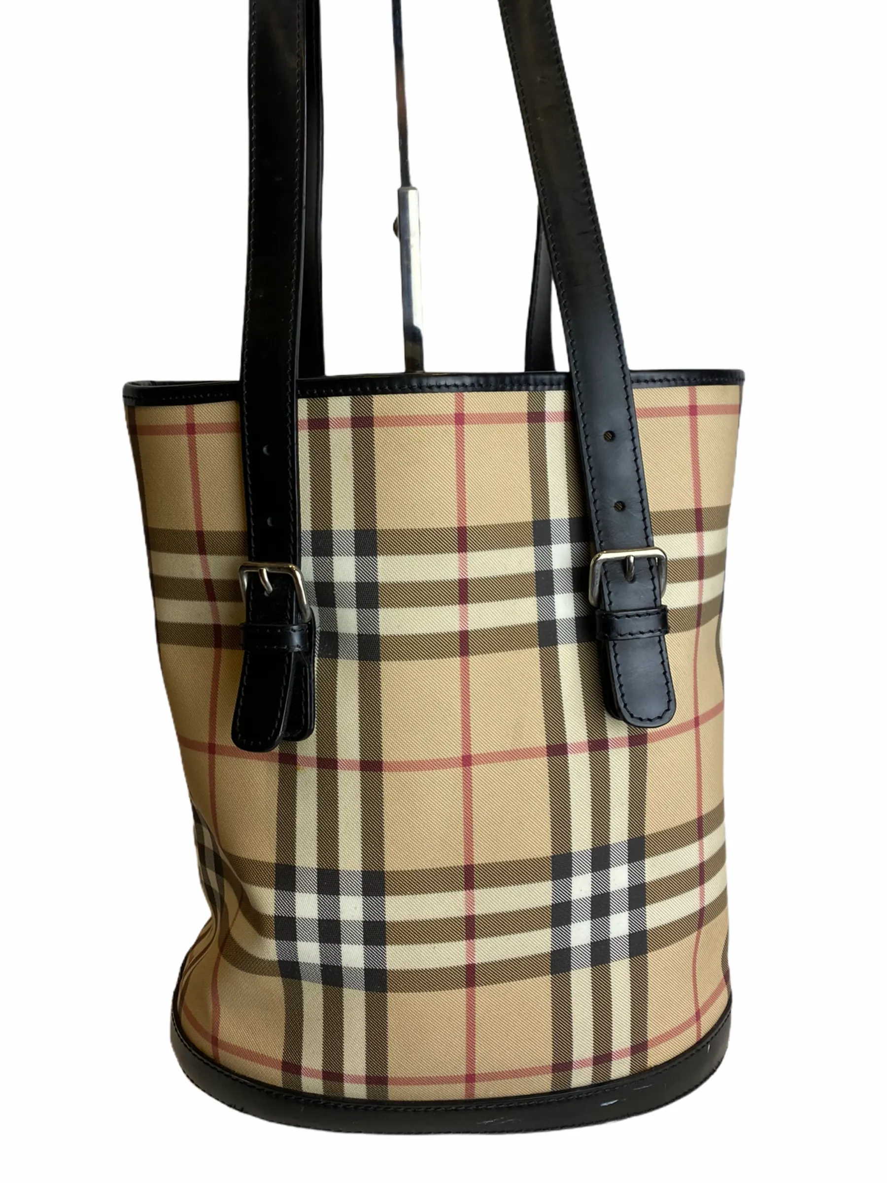 Burberry Classic Nova Check Canvas Bucket Bag - As seen on Instagram 07/03/21