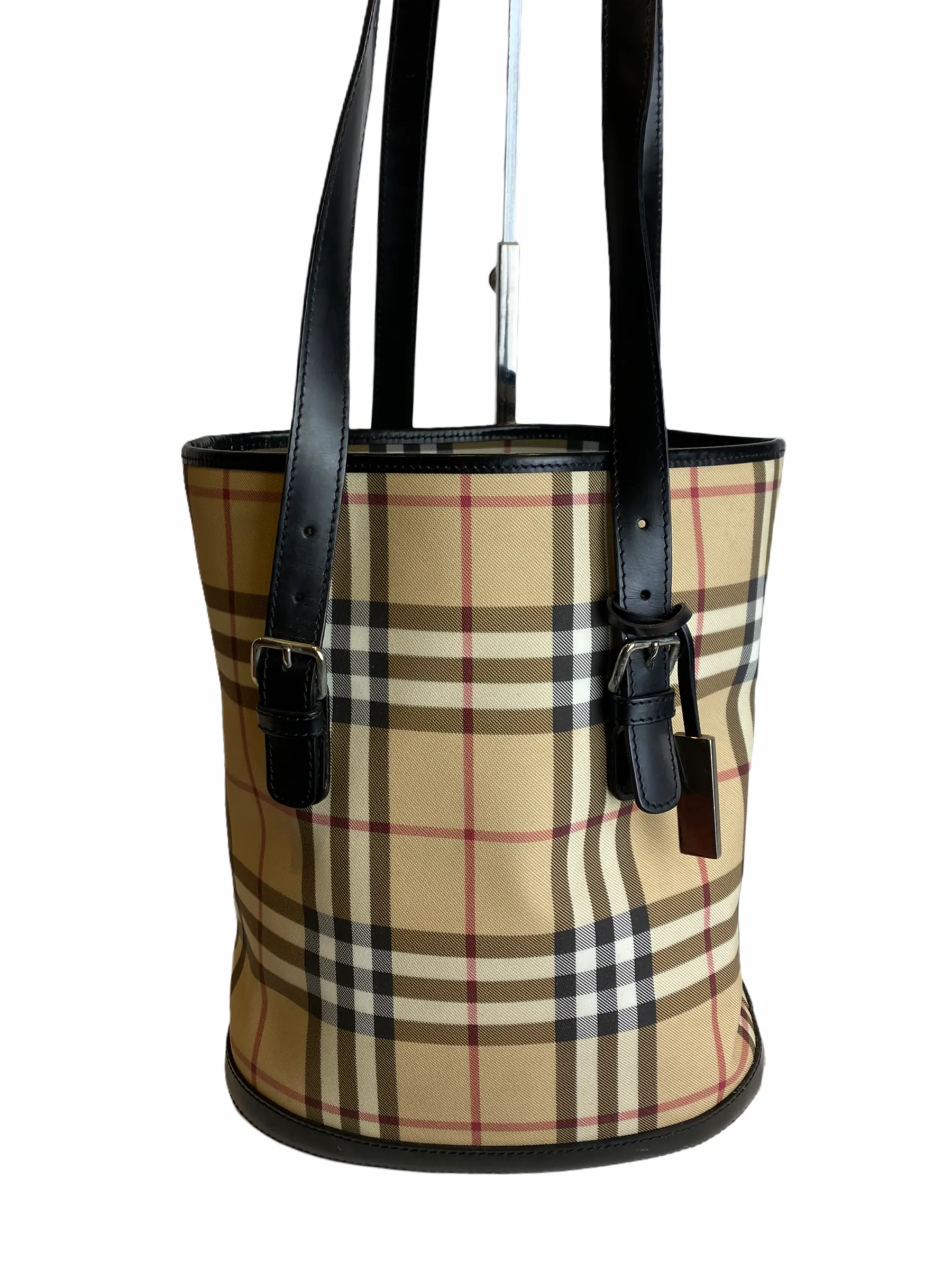 Burberry Classic Nova Check Canvas Bucket Bag - As seen on Instagram 07/03/21