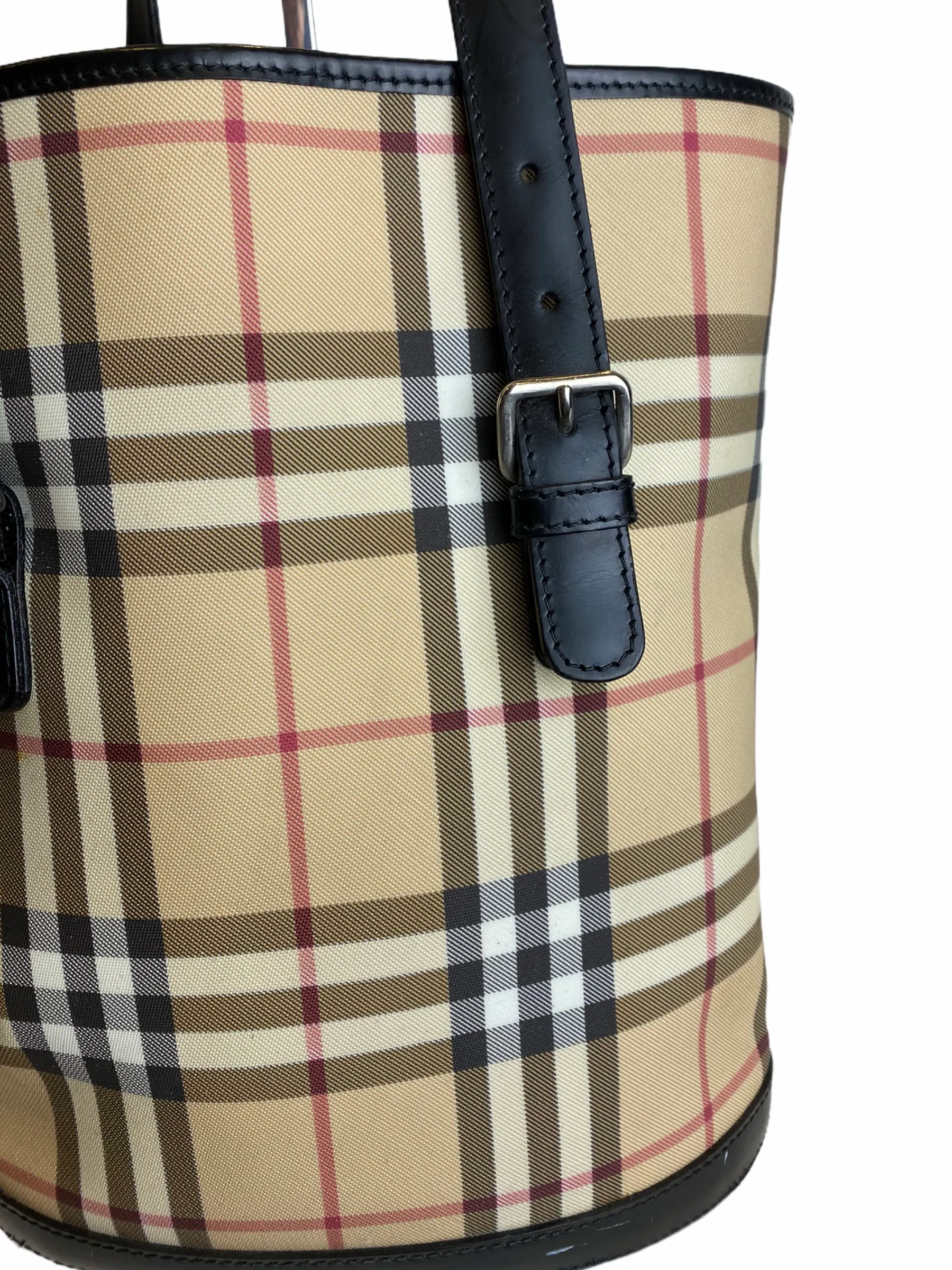 Burberry Classic Nova Check Canvas Bucket Bag - As seen on Instagram 07/03/21