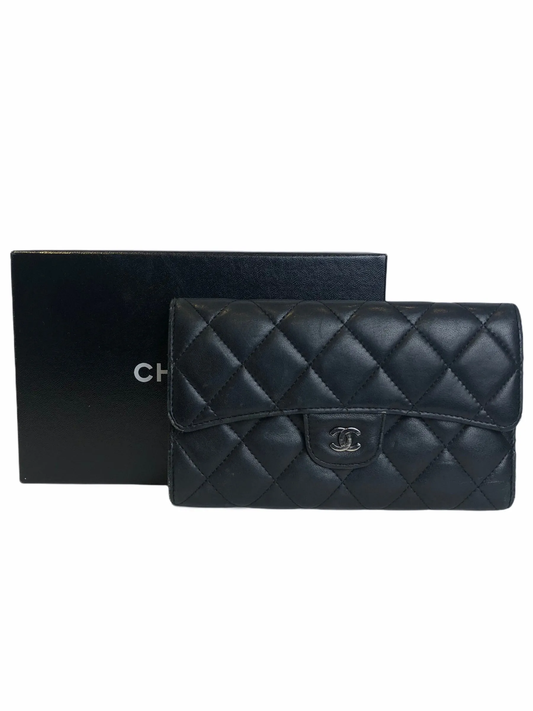 Chanel Black Lambskin Leather Wallet - As Seen on Instagram 20/01/21