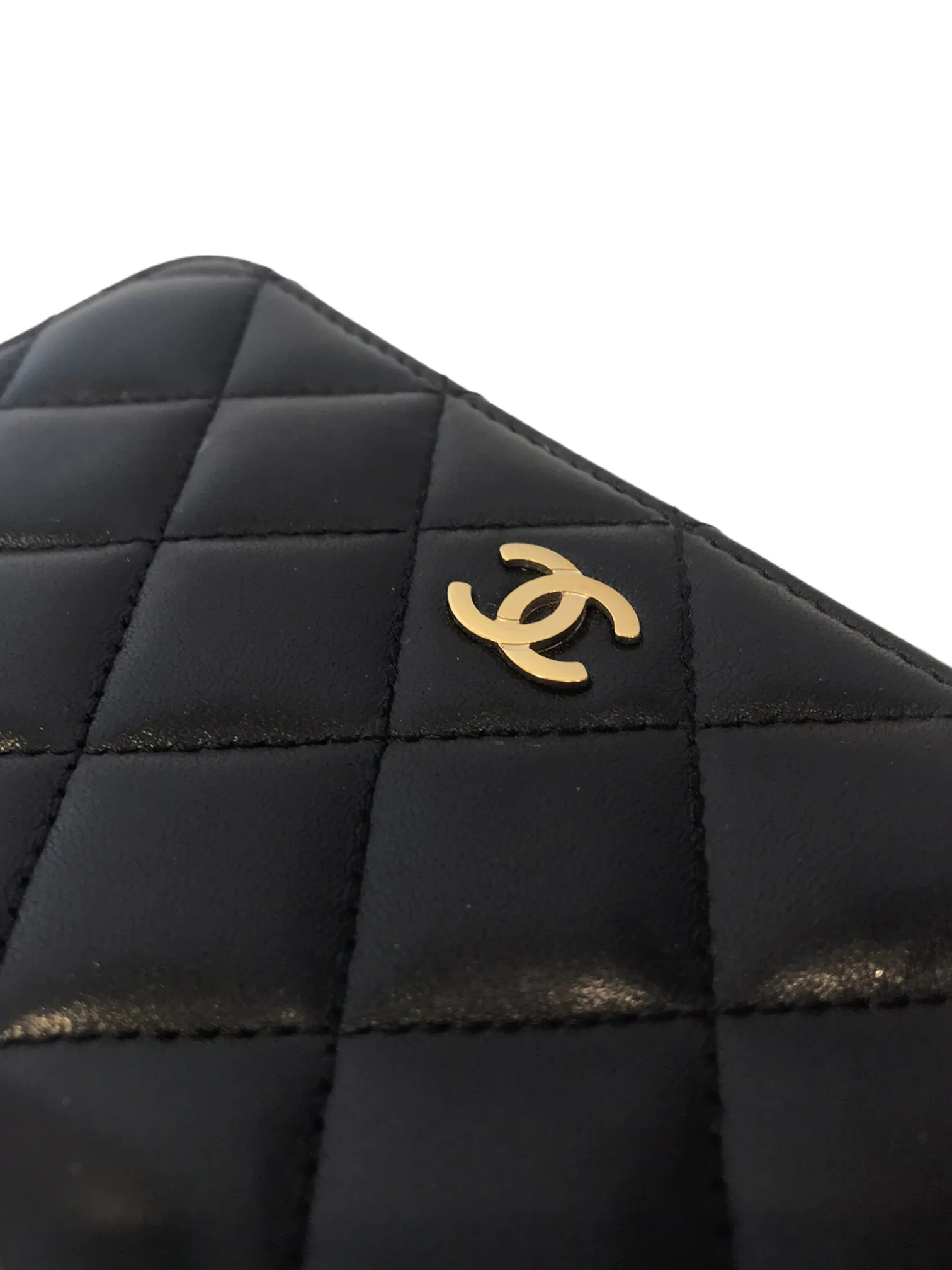 Chanel Black Lambskin Leather Wallet  - As Seen on Instagram 9/12/20