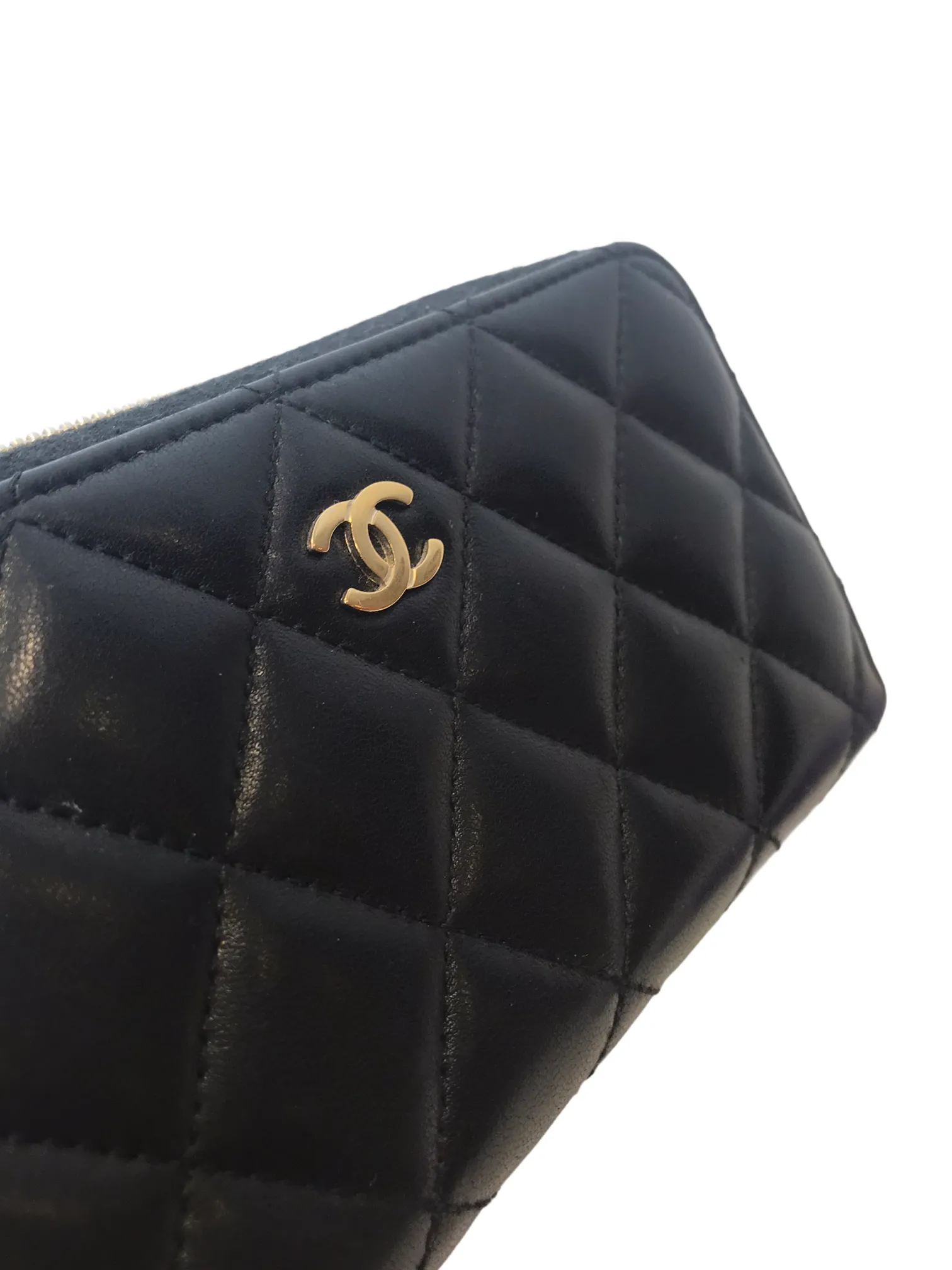 Chanel Black Lambskin Leather Wallet  - As Seen on Instagram 9/12/20