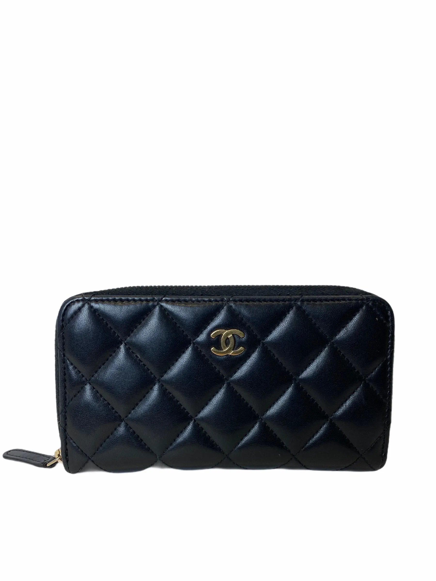 Chanel Black Lambskin Leather Wallet  - As Seen on Instagram 9/12/20