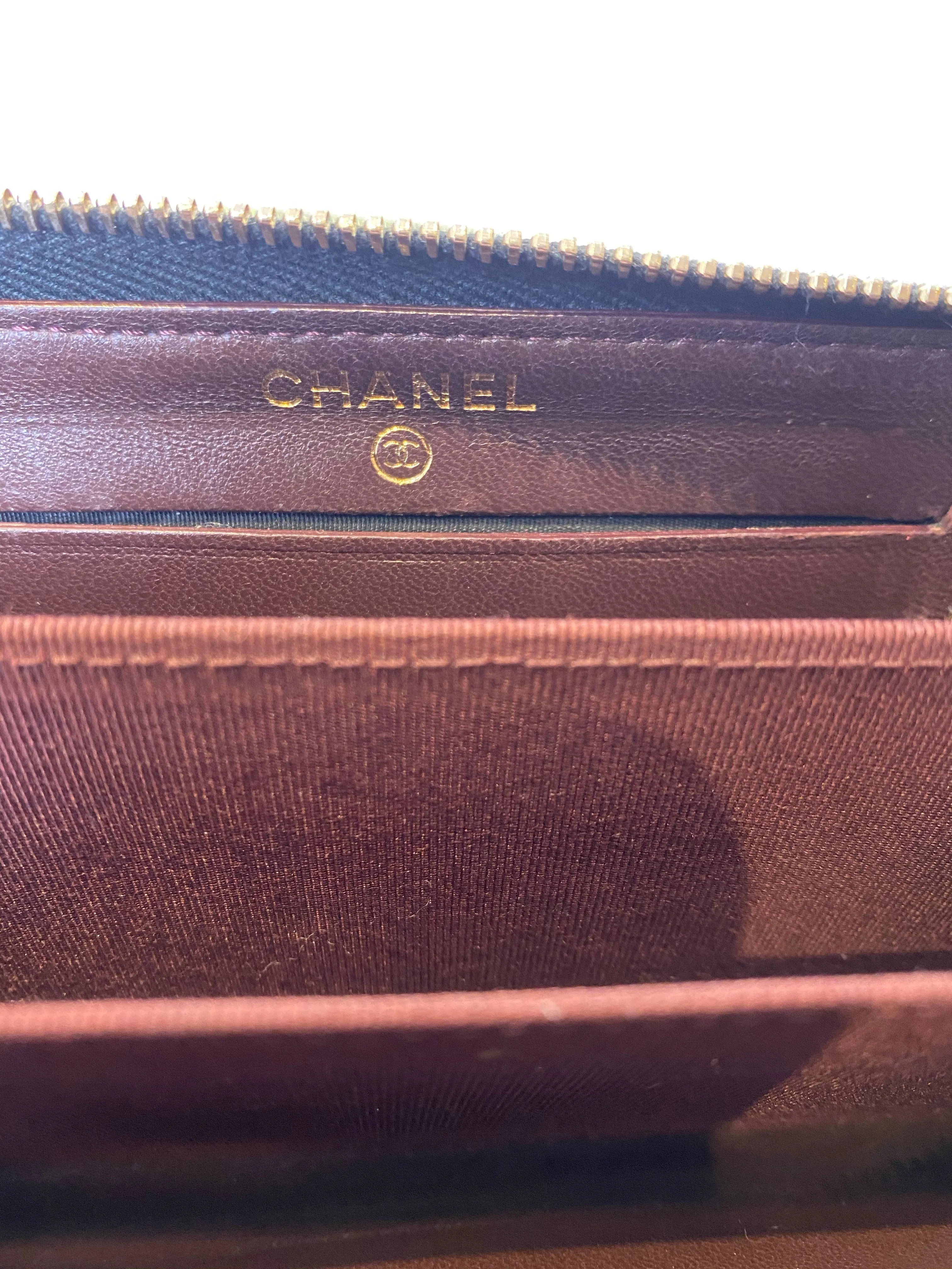 Chanel Black Lambskin Leather Wallet  - As Seen on Instagram 9/12/20