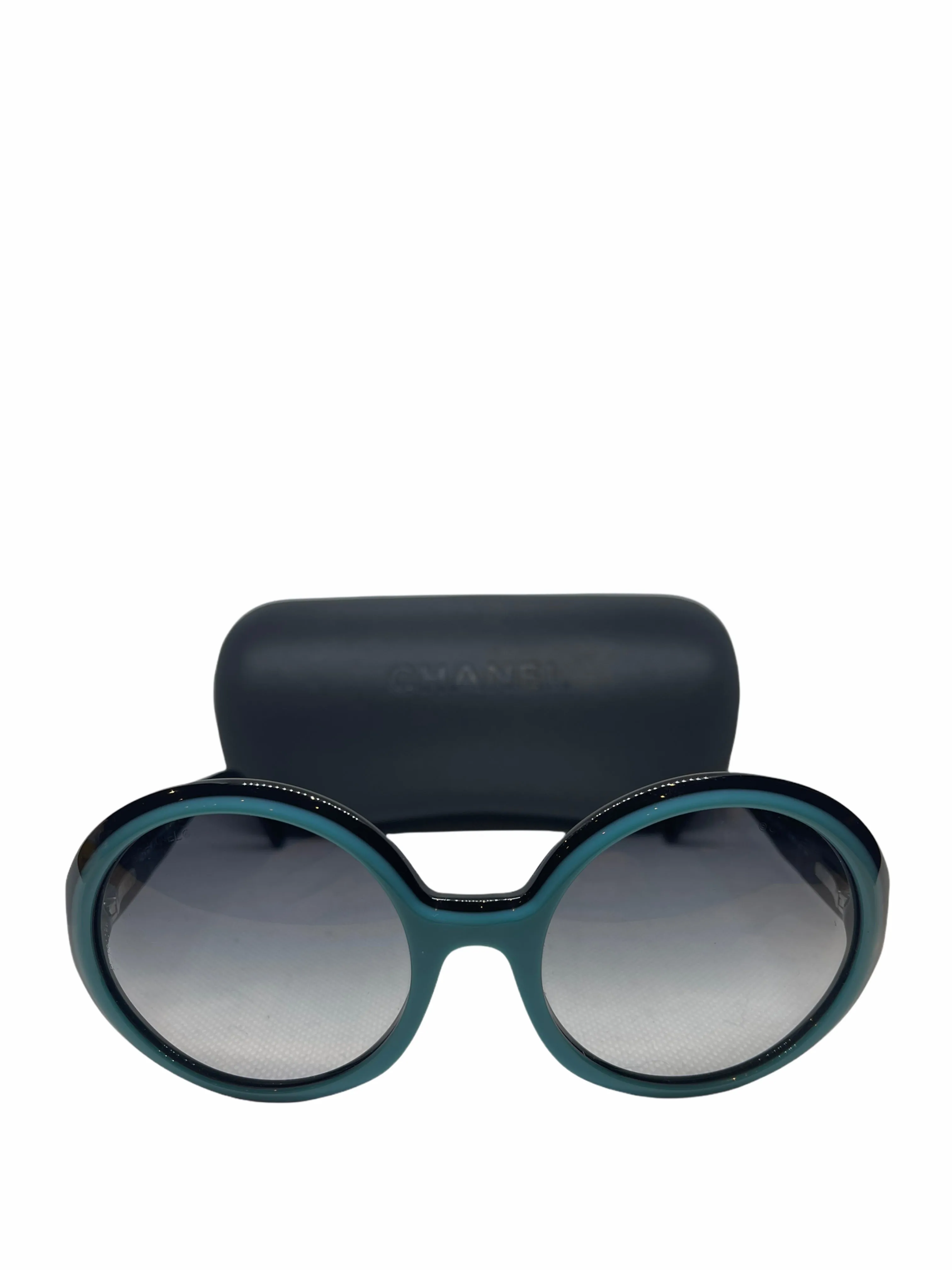 Chanel Blue and Black Sunglasses