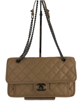 Chanel Cream Calfskin Flap