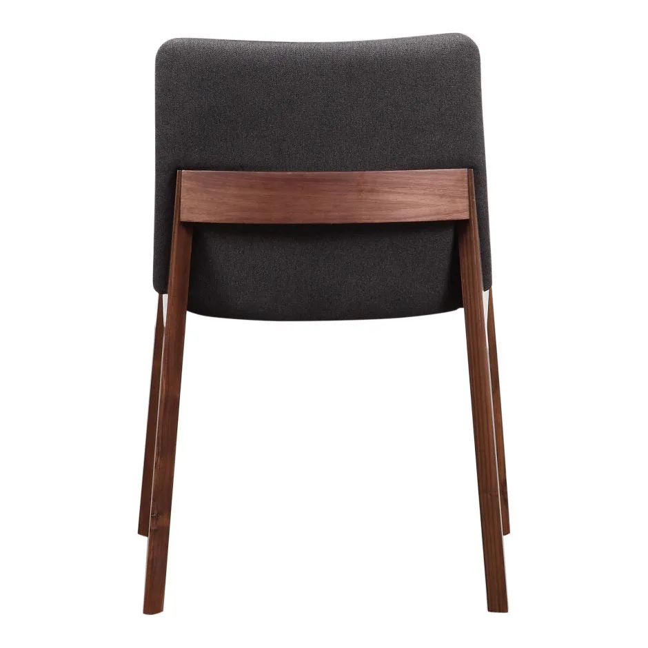 Deco Dining Chair | Grey with Walnut