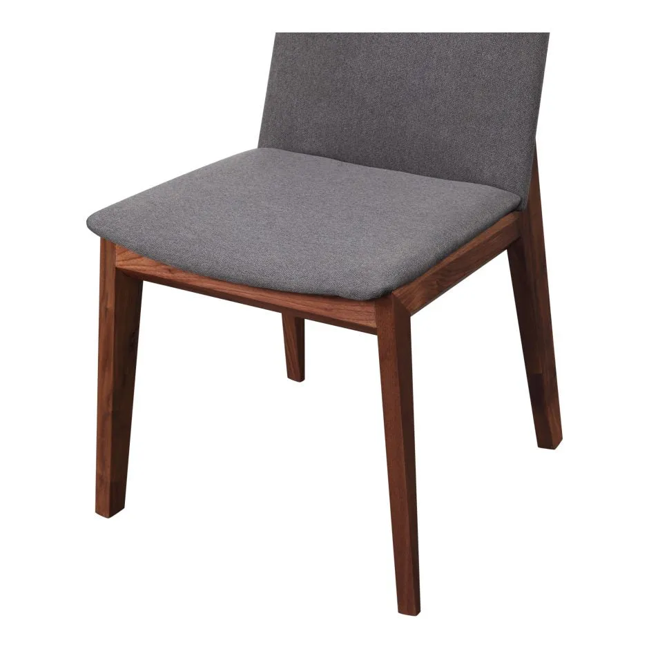 Deco Dining Chair | Grey with Walnut