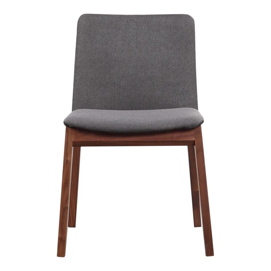 Deco Dining Chair | Grey with Walnut