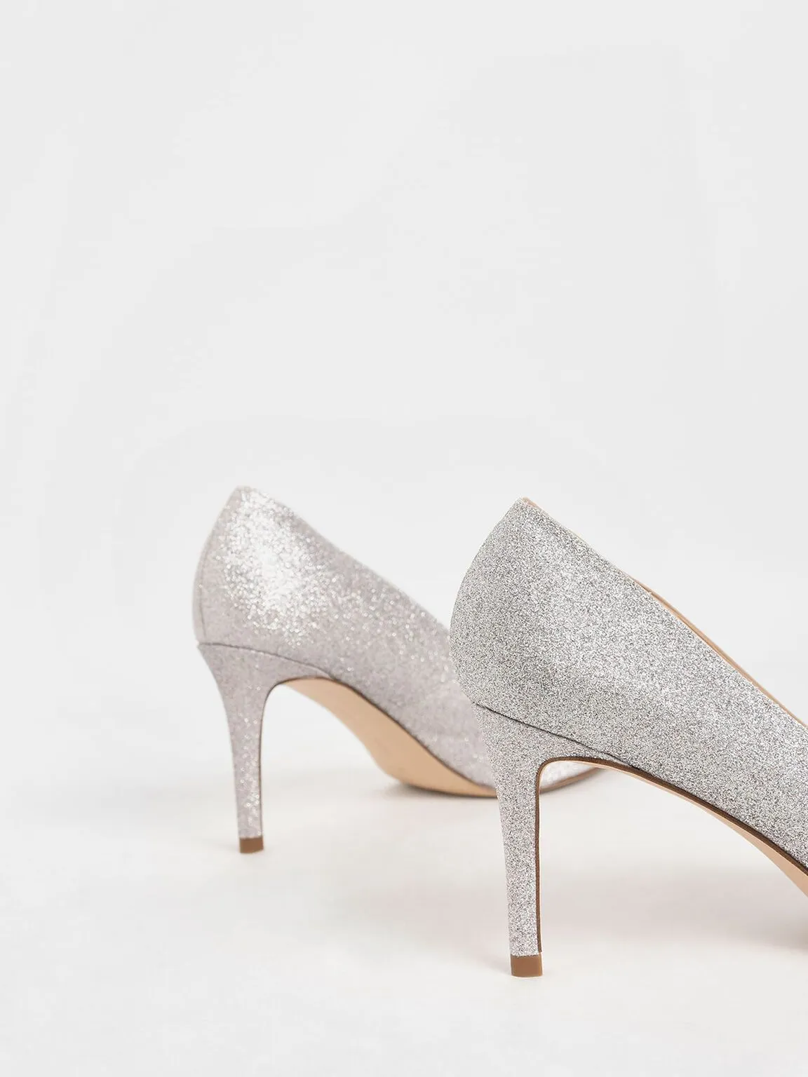 Glitter Stiletto Heel Pumps