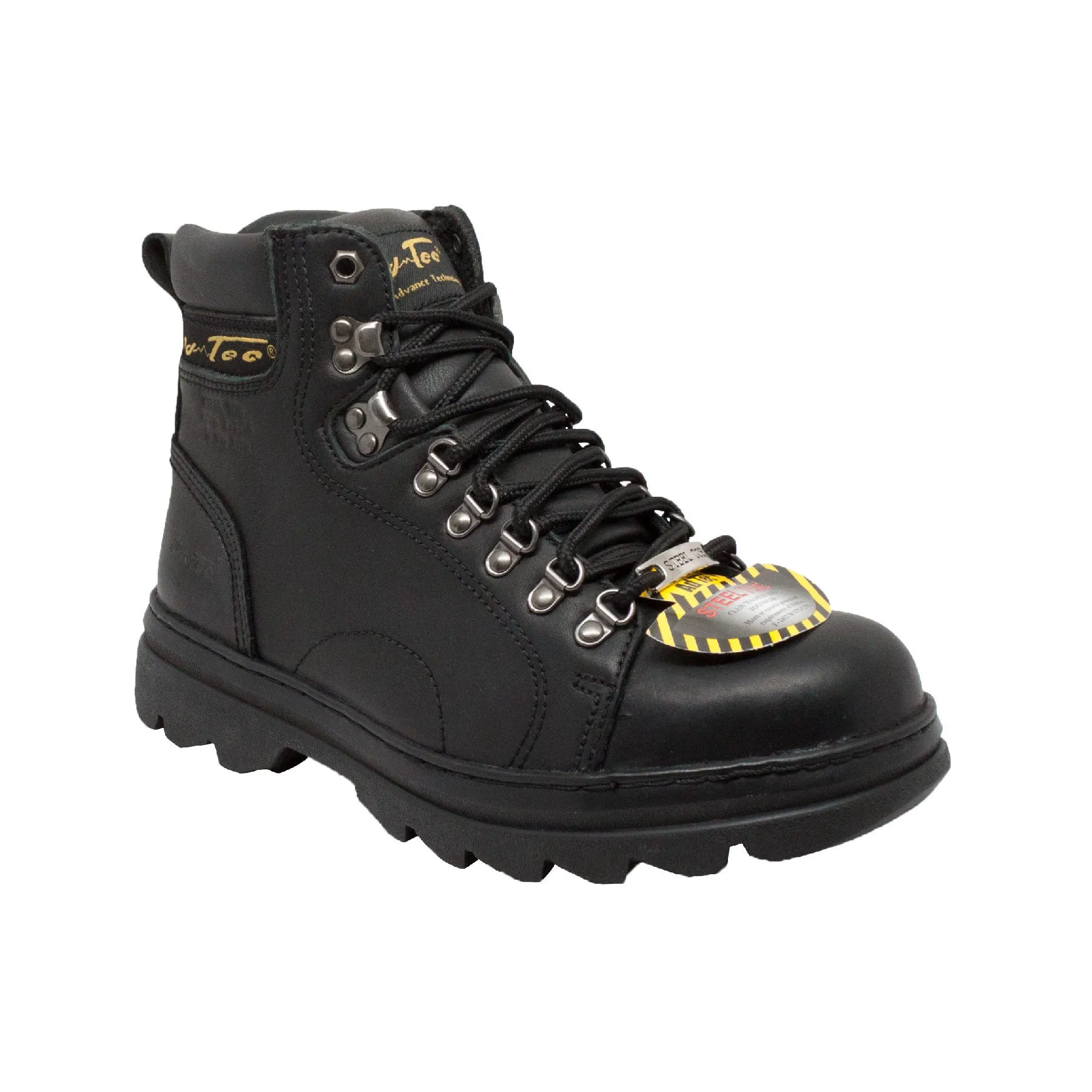 Men's 6" Black Steel Toe Work Boot - 1980