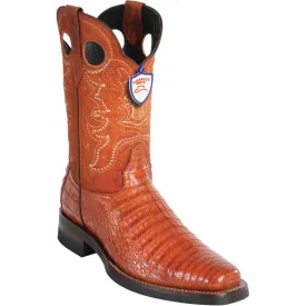 Men's Wild West Caiman Belly Skin Rodeo Toe Boot 28198203