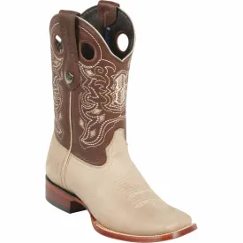 Men's Wild West Genuine Leather Ranch Toe Boot 28242709