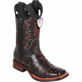 Men's Wild West Ostrich Skin Ranch Toe Boot 28250318