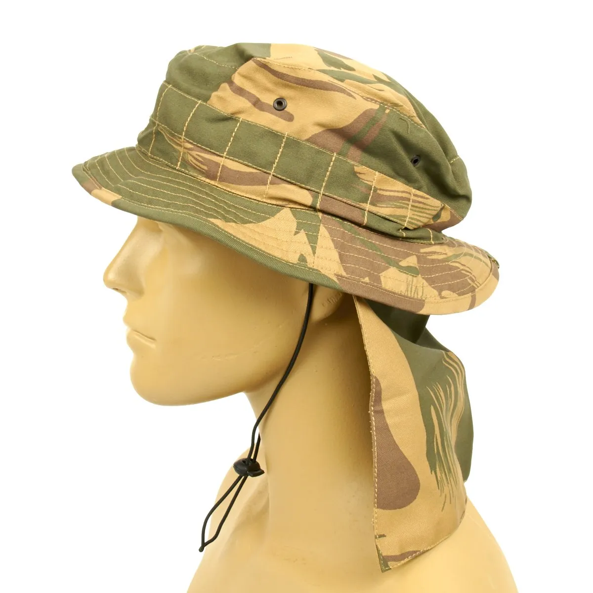 Original British Military Jungle Pattern Booney Hat with Neck Protector