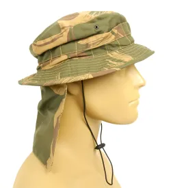 Original British Military Jungle Pattern Booney Hat with Neck Protector