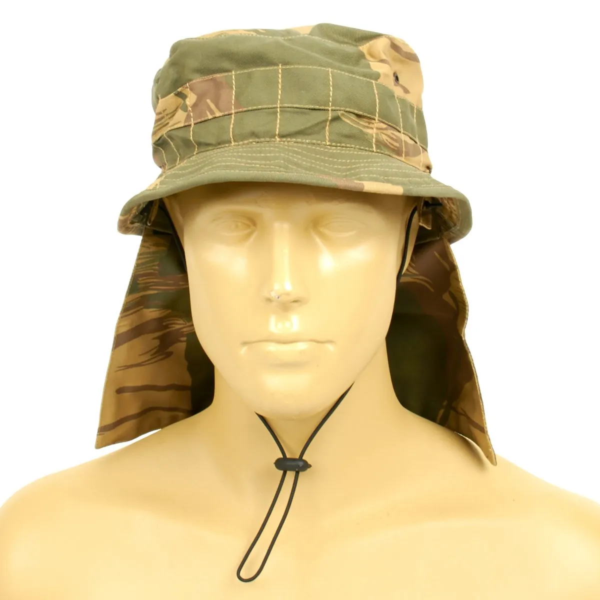 Original British Military Jungle Pattern Booney Hat with Neck Protector