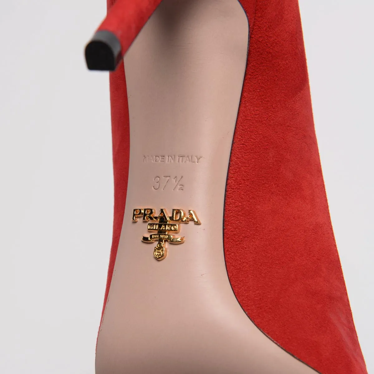 Prada Red Suede Pumps