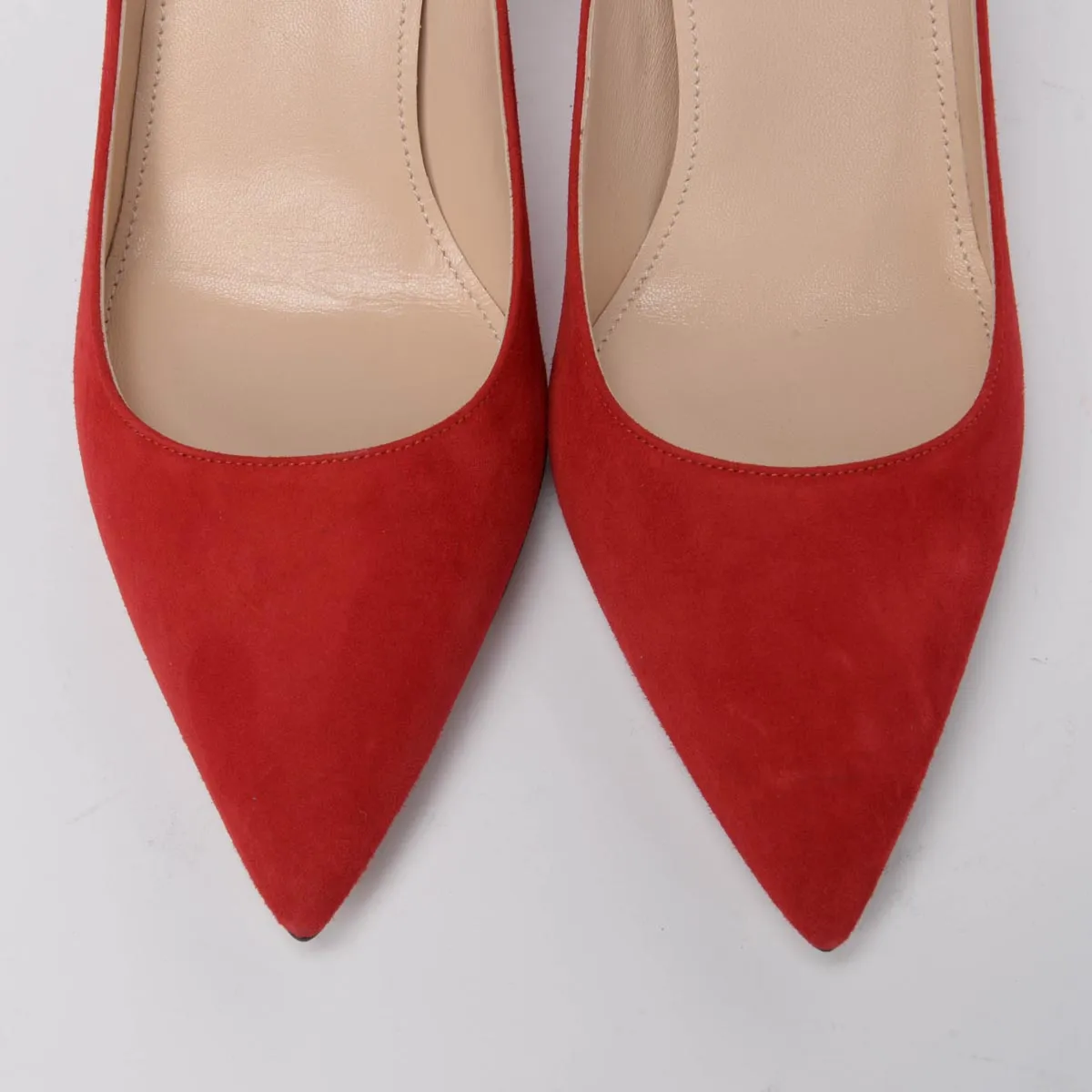 Prada Red Suede Pumps