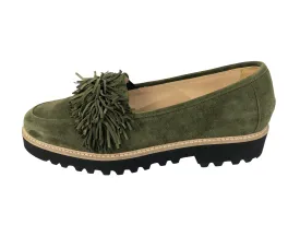 Skylar Suede Fringe Loafers | Size US 8 | IT 38