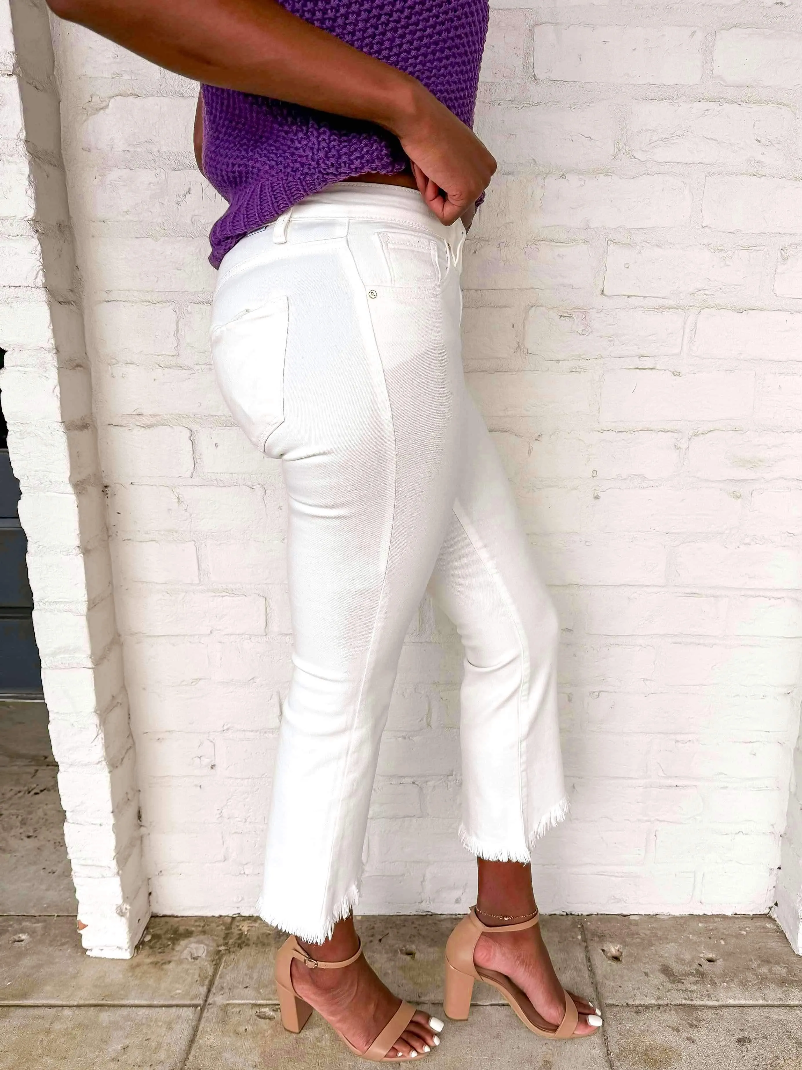 Winter Wonderland White Denim Jean